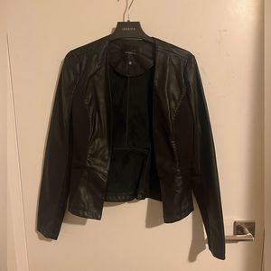 Faux Leather Black Jacket